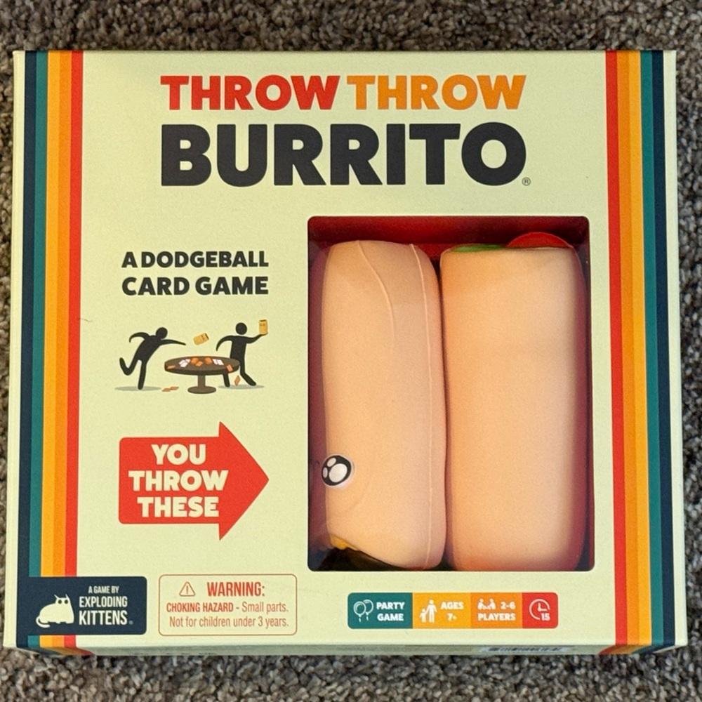 Exploding Kittens Throw Throw Burrito Card Game - Multicolor